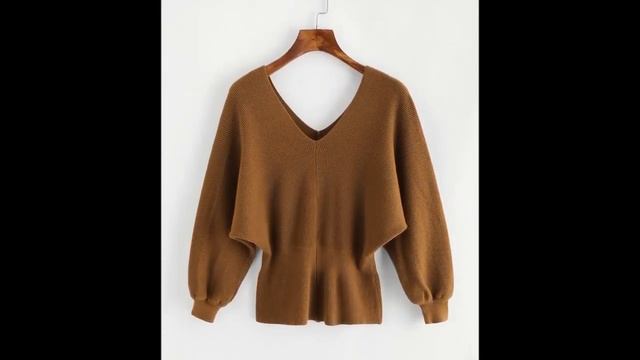 Джемпер Спицами с Вырезом - 2019 / Sweater with Cut-outs / Pullover mit Ausschnitten смотреть онлайн