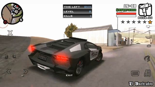 GTA Sanandrease real life mod - Dubai Police Lamborghini vs Thief / Nfs in GTA Sanandrease смотреть онлайн