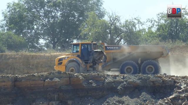 VOLVO A40F Dumper, Quarry / Steinbruch, Germany, 2018. смотреть онлайн