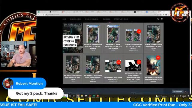 Batman #125 CGC FOIL EXCLUSIVE LIVE LAUNCH! смотреть онлайн