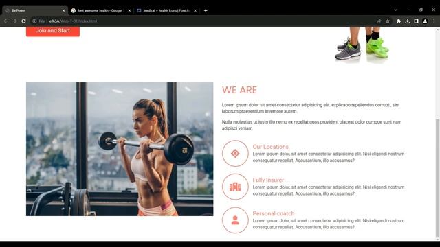 Fitness Website Design Idea Using HTML and CSS: Inspire your Small Business смотреть онлайн