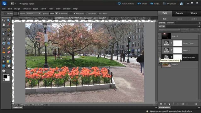 Photoshop Elements - Hazy Lens Flare Effects смотреть онлайн