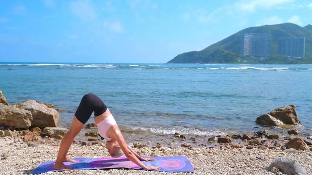 Йога для продолжающих на всё тело | Йога от огня в теле | Йога 35 минут | YOGA ISLAND смотреть онлайн