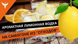 Ароматная лимонная водка на самогоне из «отходов»