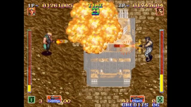 SHOCK TROOPERS/ショックトルーパーズ прохождение 3 маршрута (Arcade 2 players) смотреть онлайн