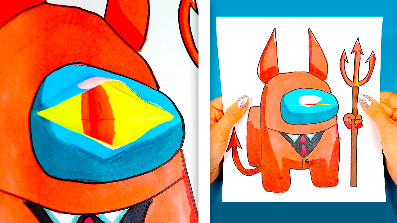 Бумажные сюрпризы Оригами Глаз из бумаги Лайфхаки для школы смотреть онлайн