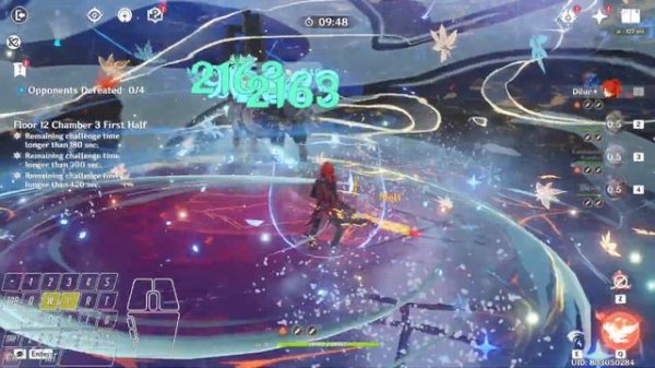 Diluc Melt Dragonstrike + Diluc Melt Dragonstrike | 4.4 Spiral Abyss Floor 12 | Genshin Impact