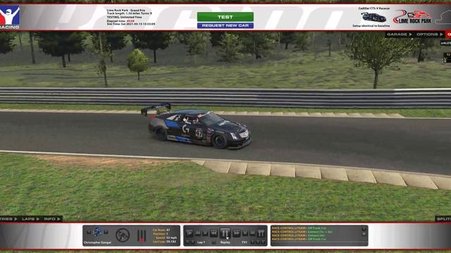 iRacing Motorsport Simulator | Lime Rock Park practice | Cadillac CTS-V смотреть онлайн