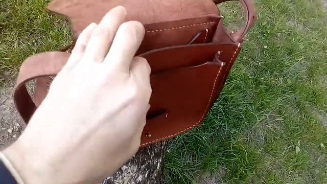 Женская сумка из кожи. Crossbody leather bag смотреть онлайн