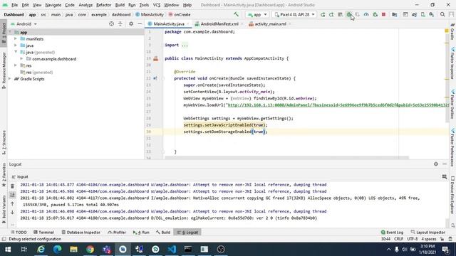 Android Web view Opening Angular web application URL смотреть онлайн
