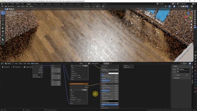 How to add Roughness Map and Normal Map in Blender смотреть онлайн