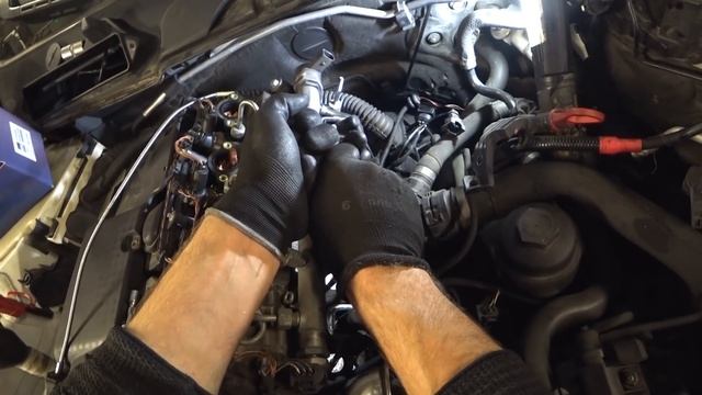ЗАМЕНА свечей накала BMW E91 M47N2 смотреть онлайн