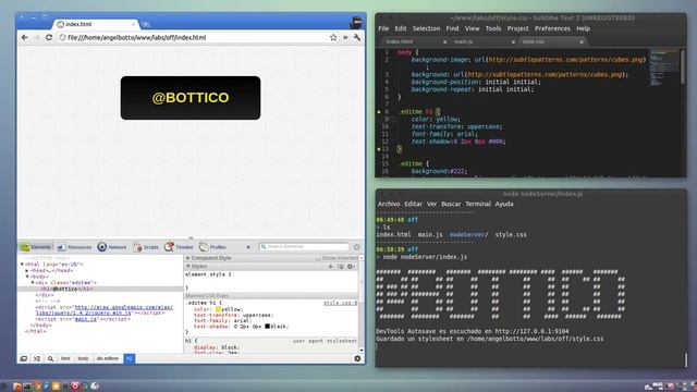 Auto-guardado de CSS y JavaScript cambios locales desde Chrome Developer Tools смотреть онлайн