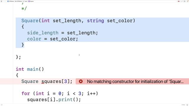 Declare And Initialize An Array Of Objects | C++ Tutorial смотреть онлайн