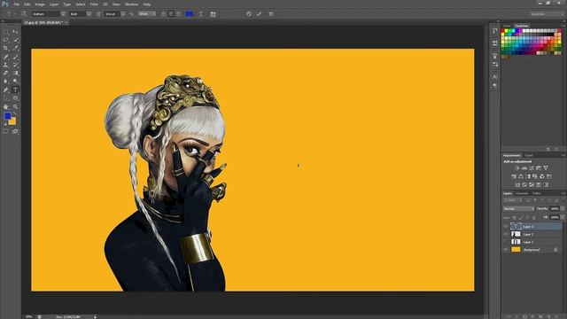 Photo to Oil Painting Effect (Without Oil Filter) - Photoshop смотреть онлайн