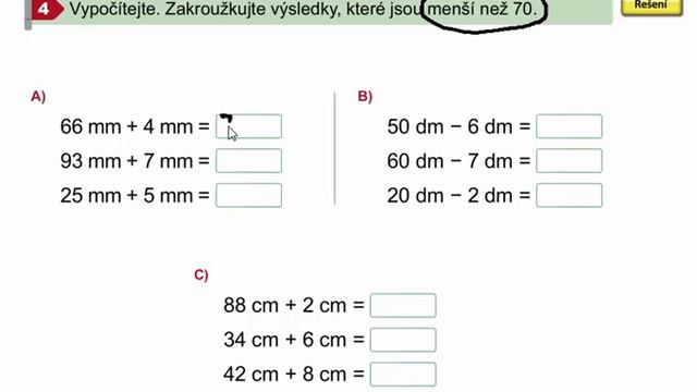 Sčítání a odčítání (opakování), Matýskova matematika 7. díl, strana 6, cvičení 4 смотреть онлайн