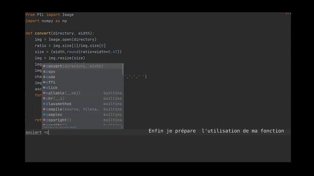 Faire du ASCII art avec python смотреть онлайн