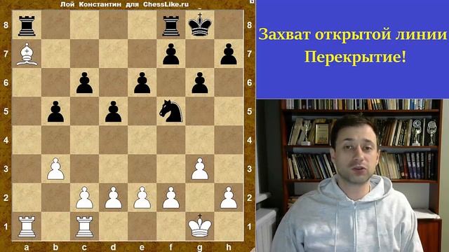 Шахматы обучение. Захват открытой линии!