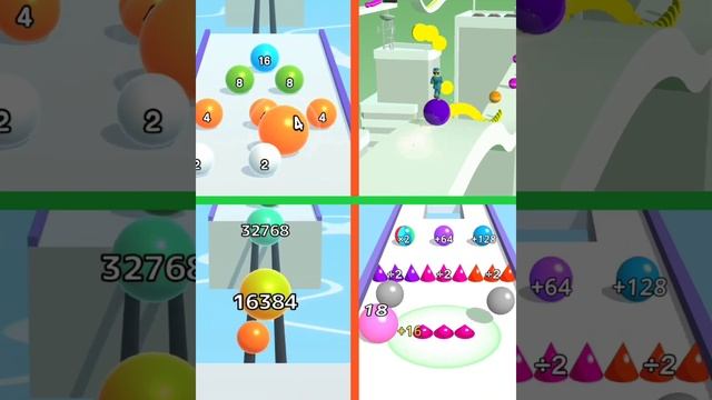 Ball Run 2048 // Stack Rider // Ball Run Infinity // Multi BALLS 2048 game android iOS смотреть онлайн
