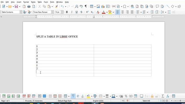 How to Split a Table in Libreoffice смотреть онлайн