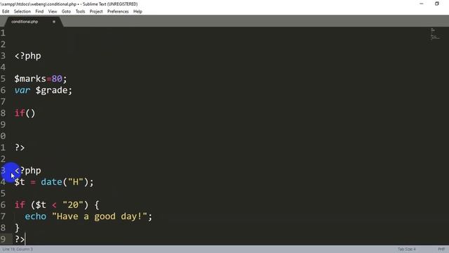 Lecture 6 PHP Conditional Structures смотреть онлайн