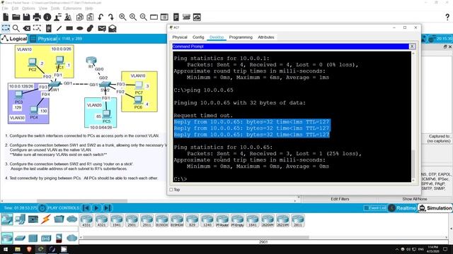 (На РУССКОМ) Free CCNA _ VLANs (Part 2) _ Day 17 Lab _ CCNA 200-301 Complete Course смотреть онлайн