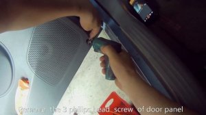 Daewoo-Chevrolet Kalos door panel removal