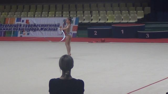 Уварова Ева 2004 обруч. Первенство Москвы 2016 смотреть онлайн