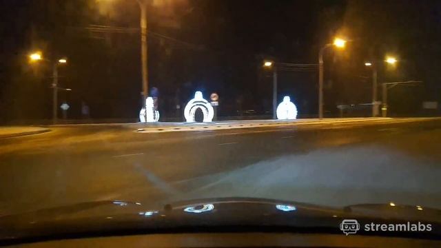 Анапа - Ночь, Снег, Дорога Из Витязево 18.01.2021 смотреть онлайн