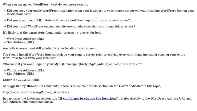 Wordpress: Moved wordpress from localhost to live and wp-admin shows white screen (2 Solutions!!) смотреть онлайн