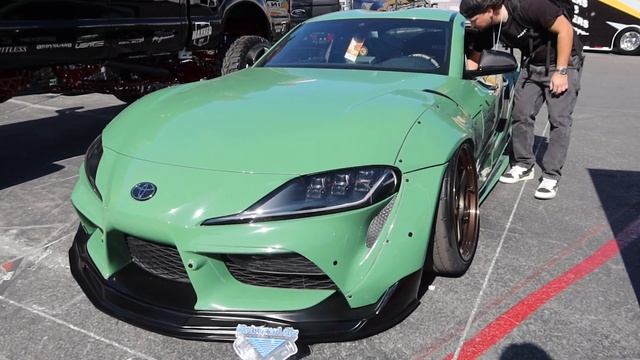SEMA 2023 DAY 1 WALKAROUND AND MY A90 SUPRA'S NEW LOOK смотреть онлайн