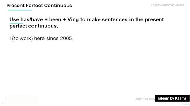 Present Perfect Continuous Tense | Lecture 62 | TOEIC | IELTS | Advanced English Grammar смотреть онлайн
