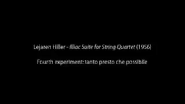 Lejaren Hiller - Illiac Suite For String Quartet [4/4]