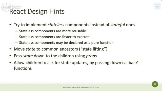 WA1-2022-L15: useState and hooks in React смотреть онлайн