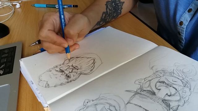 Drawing 100 heads art challenge | pencil sketches - Thoughts + lessons #100headschallenge смотреть онлайн