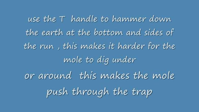 how to catch a mole with scissor type traps смотреть онлайн