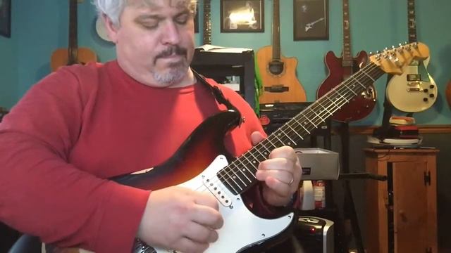 Fender Stratocaster With Tex Mex Pickups Bluesy Jam смотреть онлайн