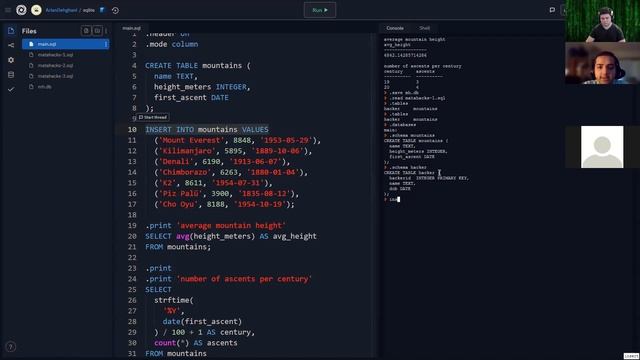How and why to use SQL Light / Repl.it Workshop смотреть онлайн
