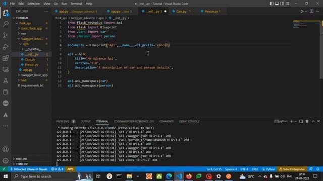 Blueprint Usage (Flask) смотреть онлайн