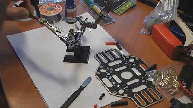 Сборка квадрокоптера на 450 й раме Часть2 смотреть онлайн