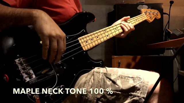 Rosewood vs Maple Fretboard on Fender Precision смотреть онлайн