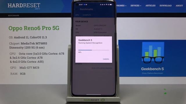OPPO Reno 6 Pro 5G | Как проверить мощность OPPO Reno 6 Pro 5G с помощью geekbench 5 cpu смотреть онлайн