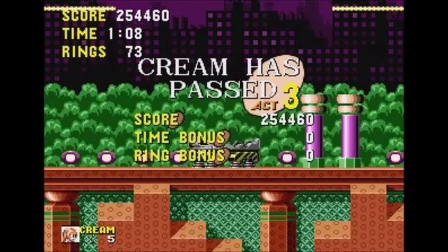 Cream the Rabbit In Sonic The Hedgehog (Genesis) - Longplay смотреть онлайн
