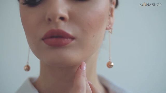 Серьги-подвески «Метеориты» с золотыми шариками смотреть онлайн