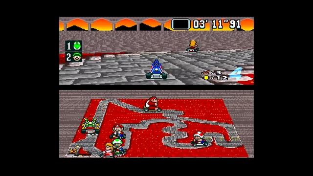 Super Koopa Kids: Flower Cup - Super Mario Kart Hack (MiSTer FPGA SNES Capture) смотреть онлайн