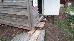 Как передвинуть сарай 2. Май 2020