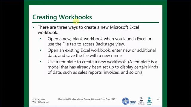 Lesson-02: Skill Task 020101 - Creating a workbook from scratch смотреть онлайн