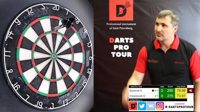 Darts Pro Tour 05.06.2021 / 17:30 Булеков Алексей - Озерицкий Александр