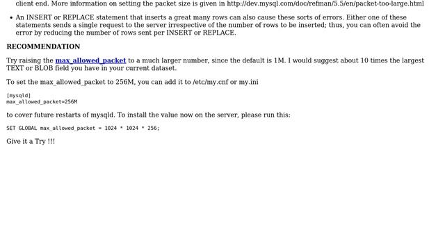 Databases: MySQL Error Reading Communication Packets (5 Solutions!!) смотреть онлайн