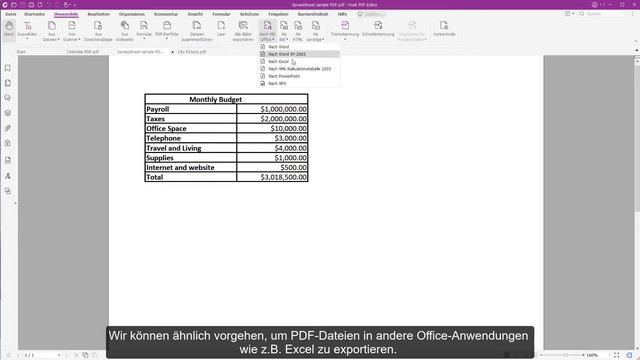 PDF nach Word, Excel & PowerPoint exportieren – Tutorial Foxit PDF Editor Pro смотреть онлайн